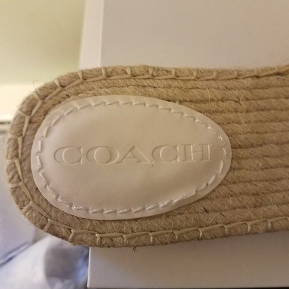 $128 *NEW* COACH Chalk Espadrille - Picture 13 of 15